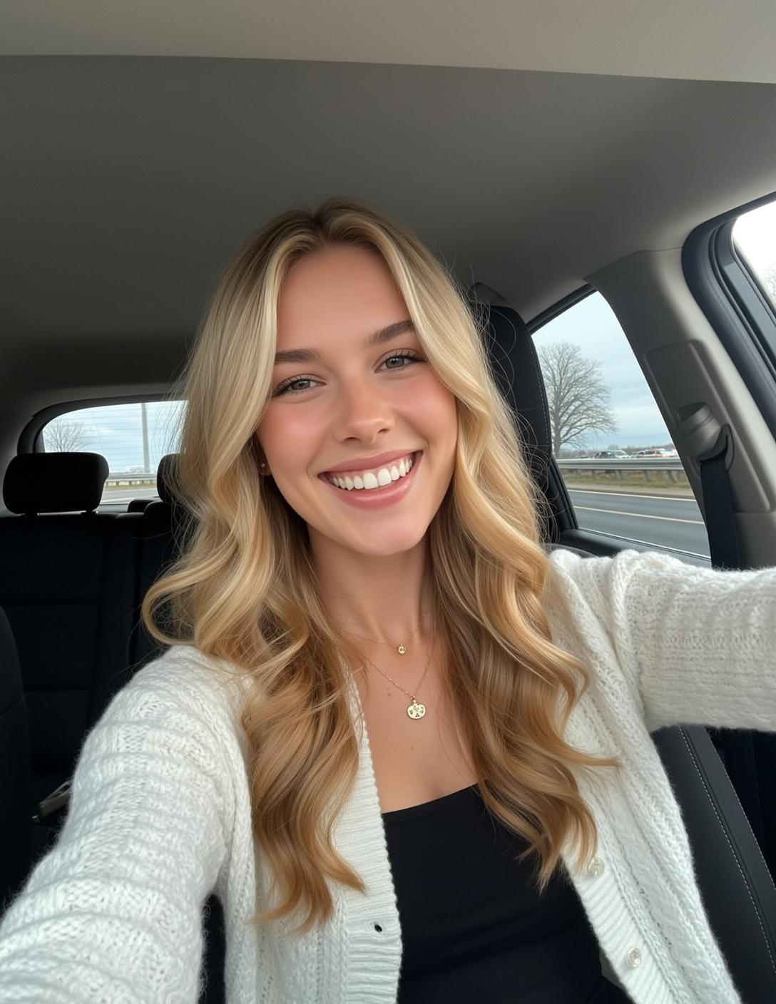 Necklace In Car Portrait reference photo
