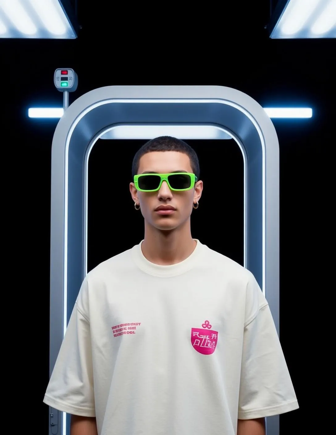 Sunglasses And Earrings In A Portrait