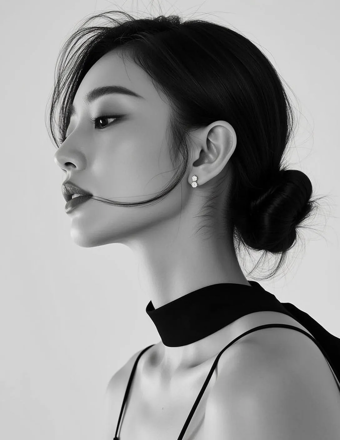 Makeup Earrings And Necklace In Fashion Portrait