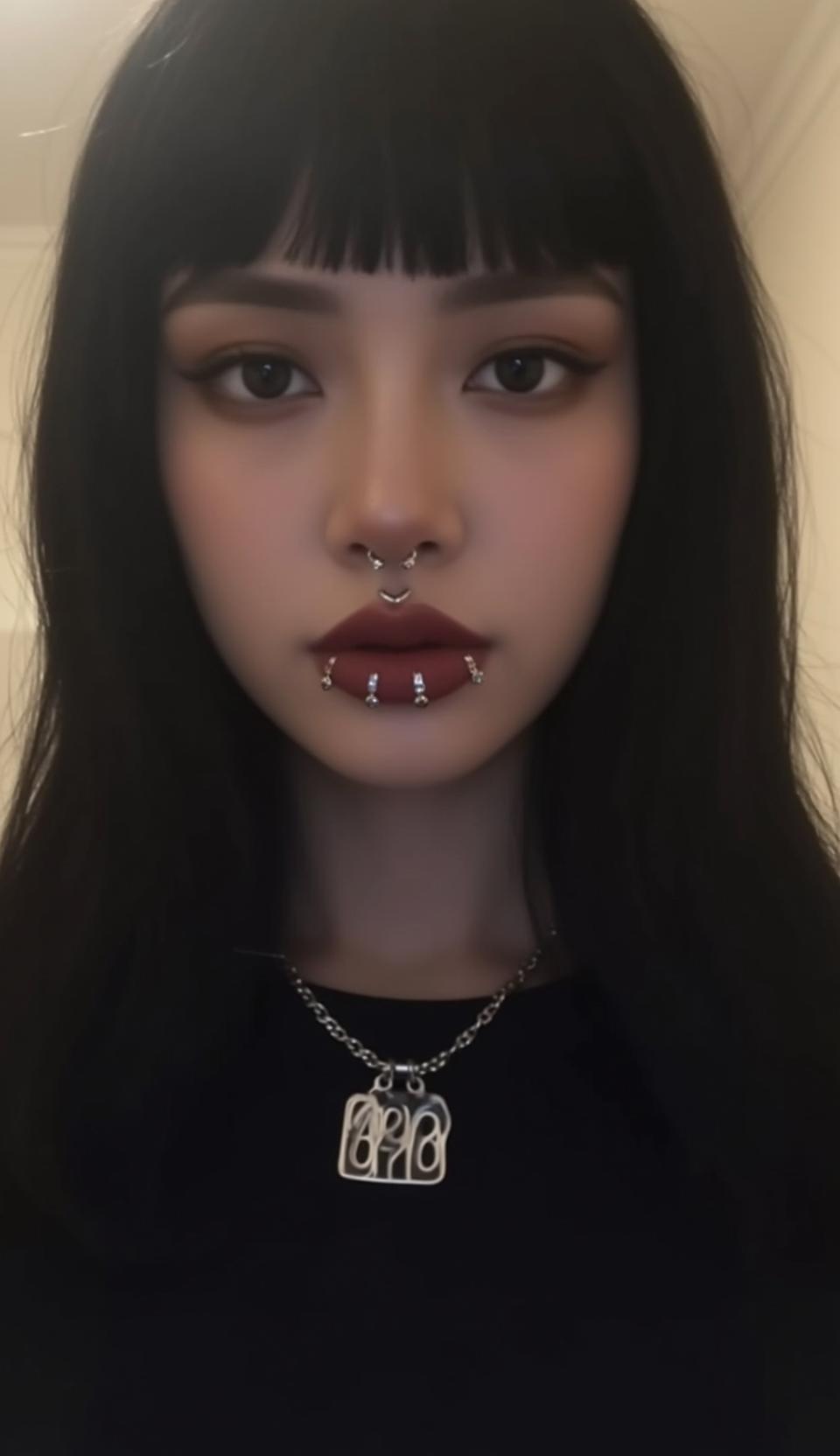 Facial Piercings Portrait