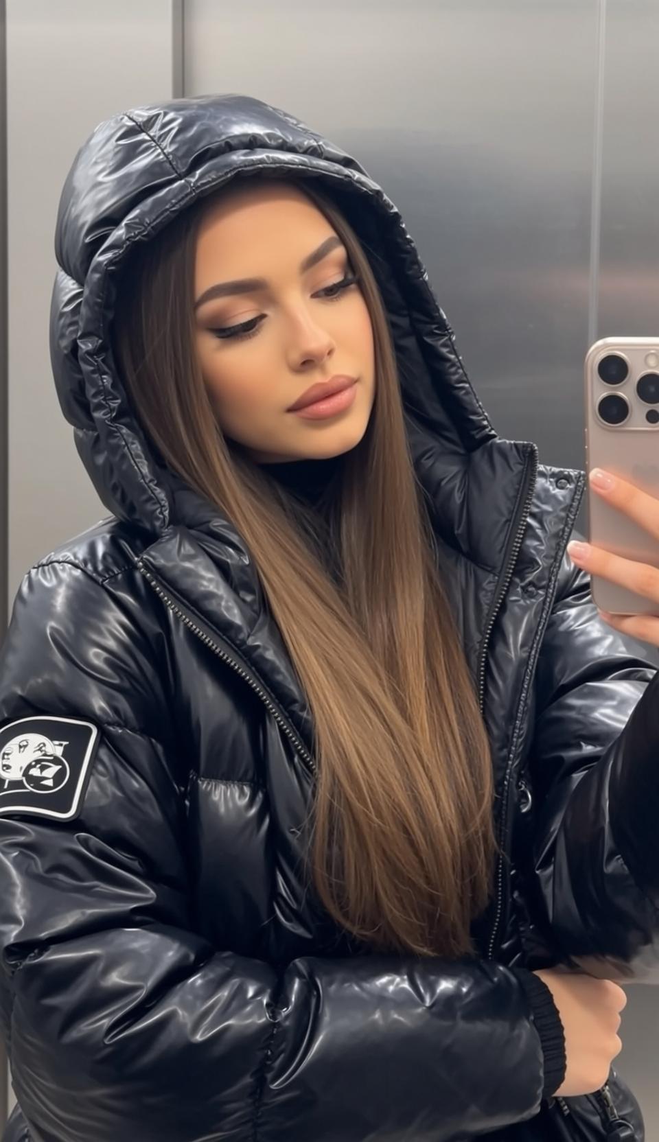 Explore Taking Selfie What Appears Elevator Her