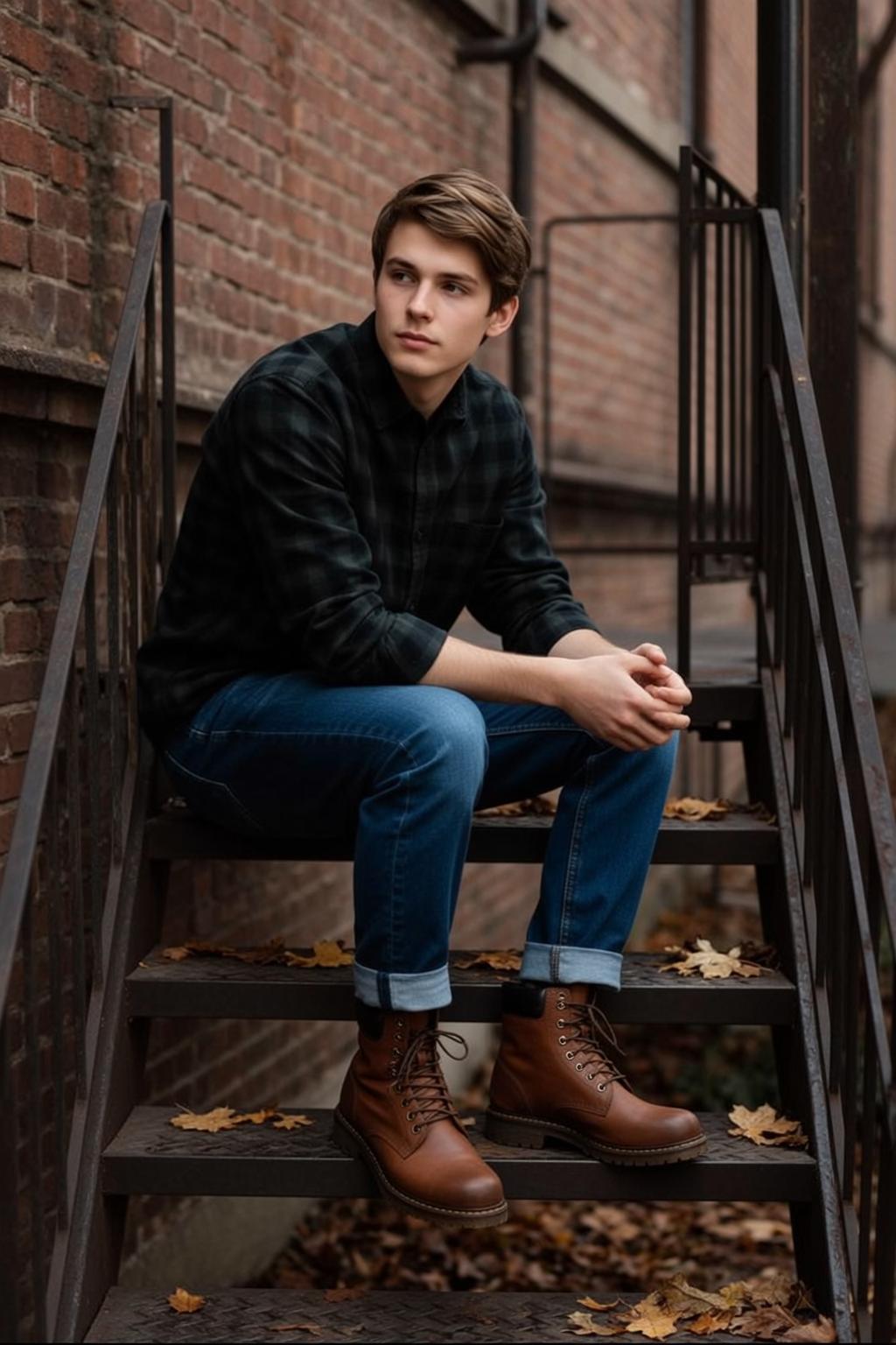Explore 100 Medium Captures Young Sitting Dark