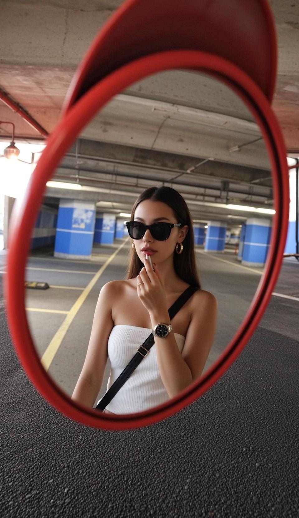 Fisheye Young Long Dark Brown Straight Fair