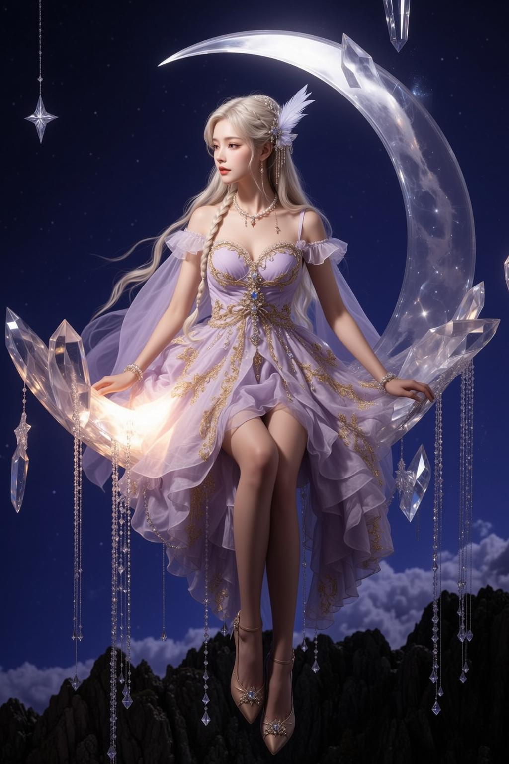 Lavender Moon Fantasy Gown