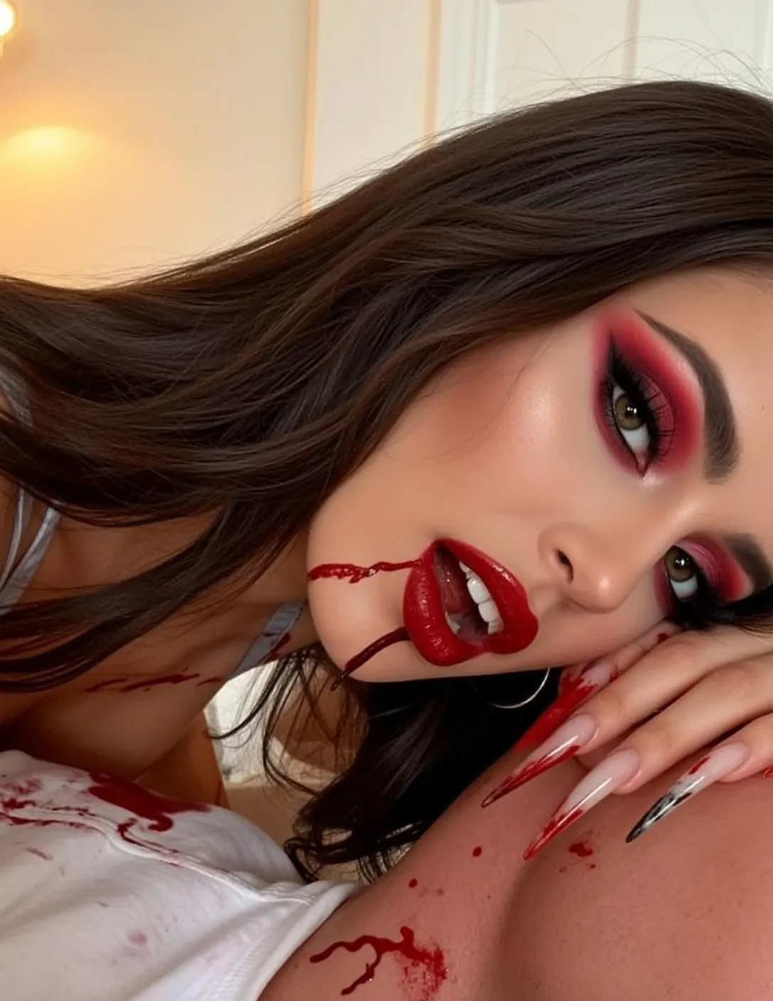 Vampire Bedroom Portrait Scene