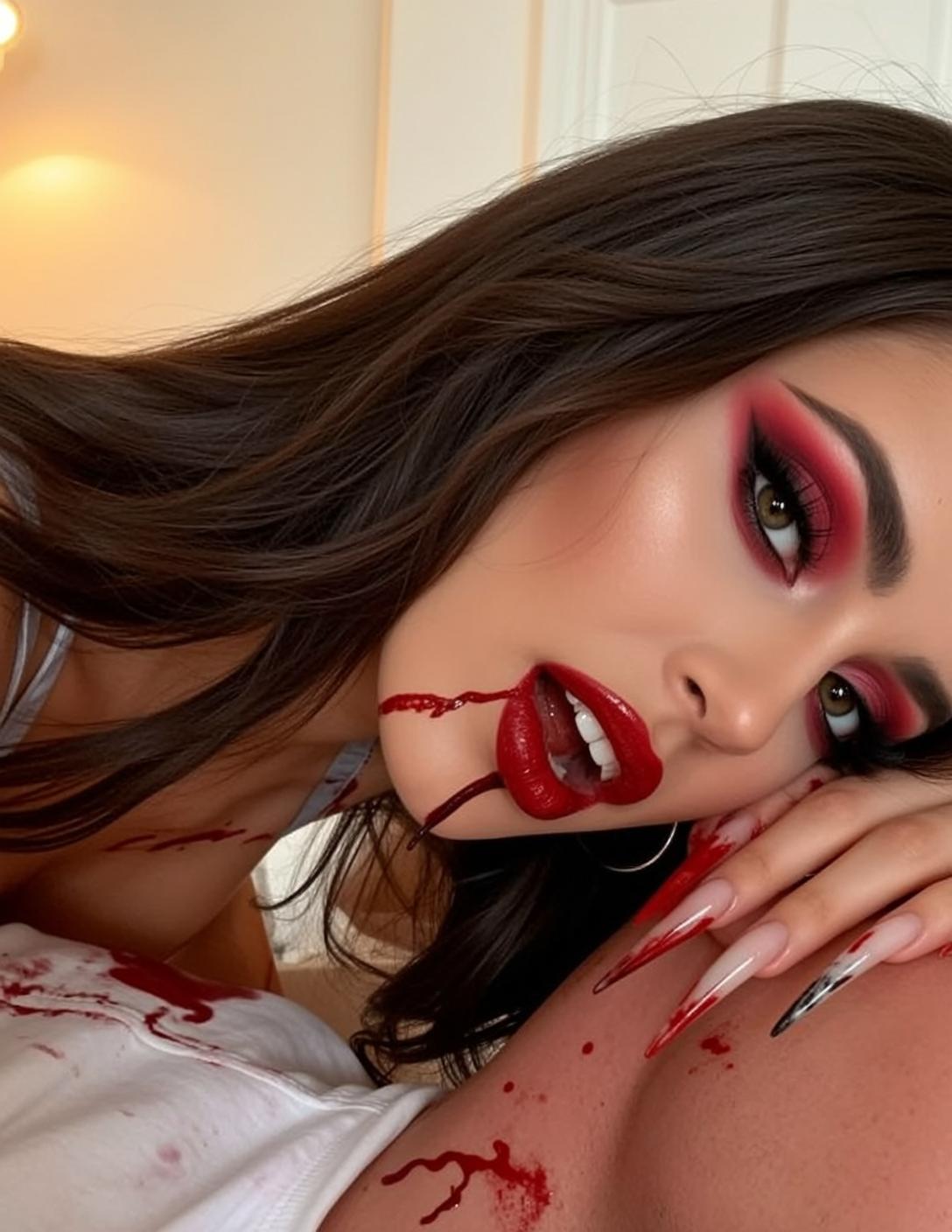 Vampire Bedroom Portrait Scene