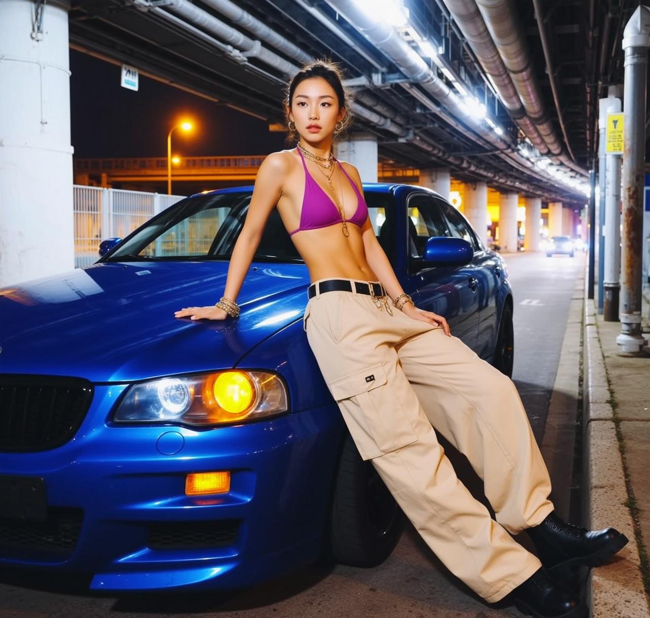 Bikini Top Overpass Night