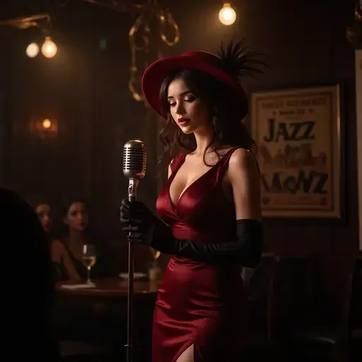 Captivating Jazz Singer Performance