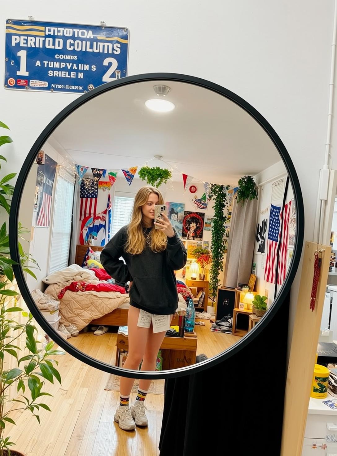 Fisheye Young Long Blonde Fair Dark Grey