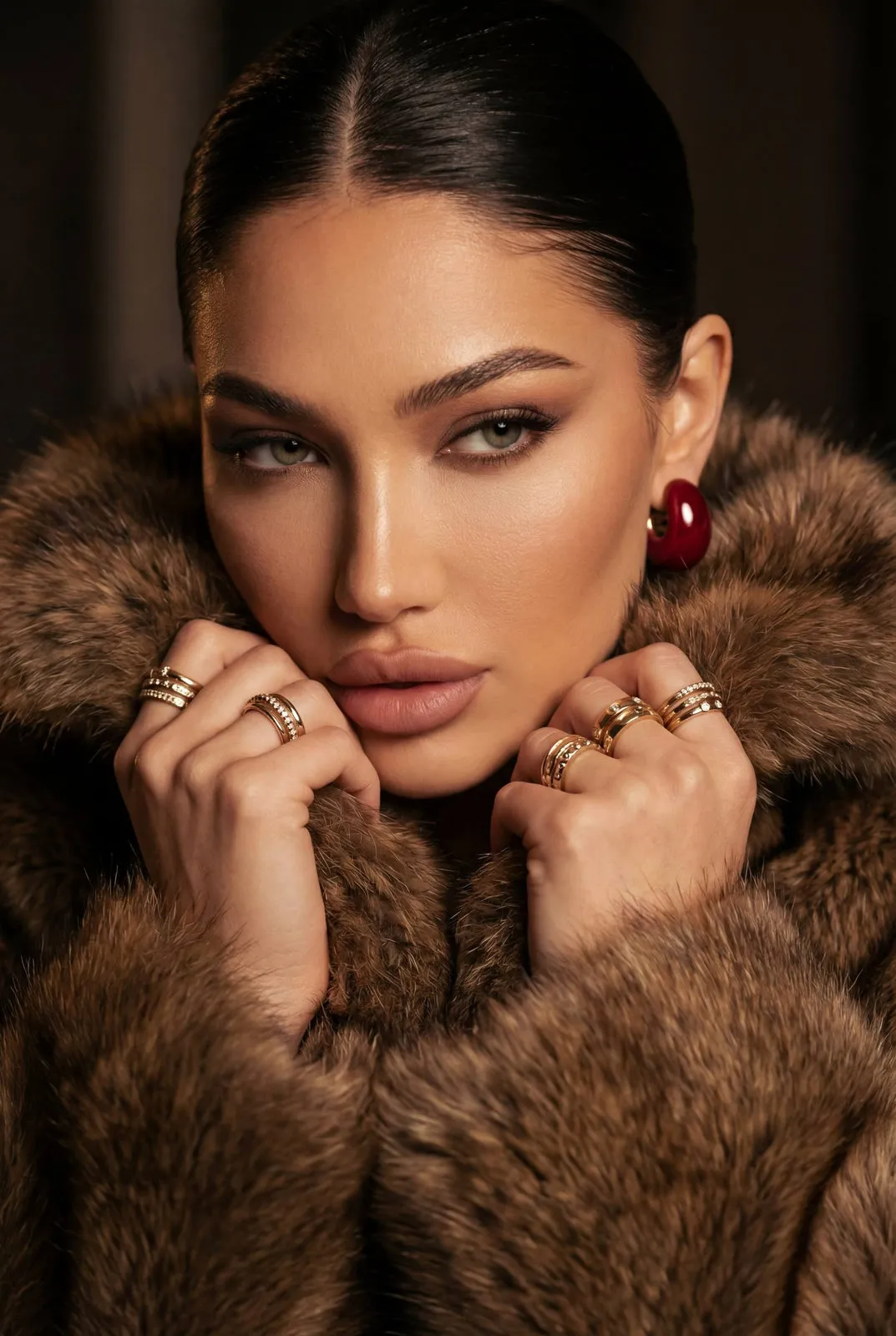 Slicked Back Editorial Portrait
