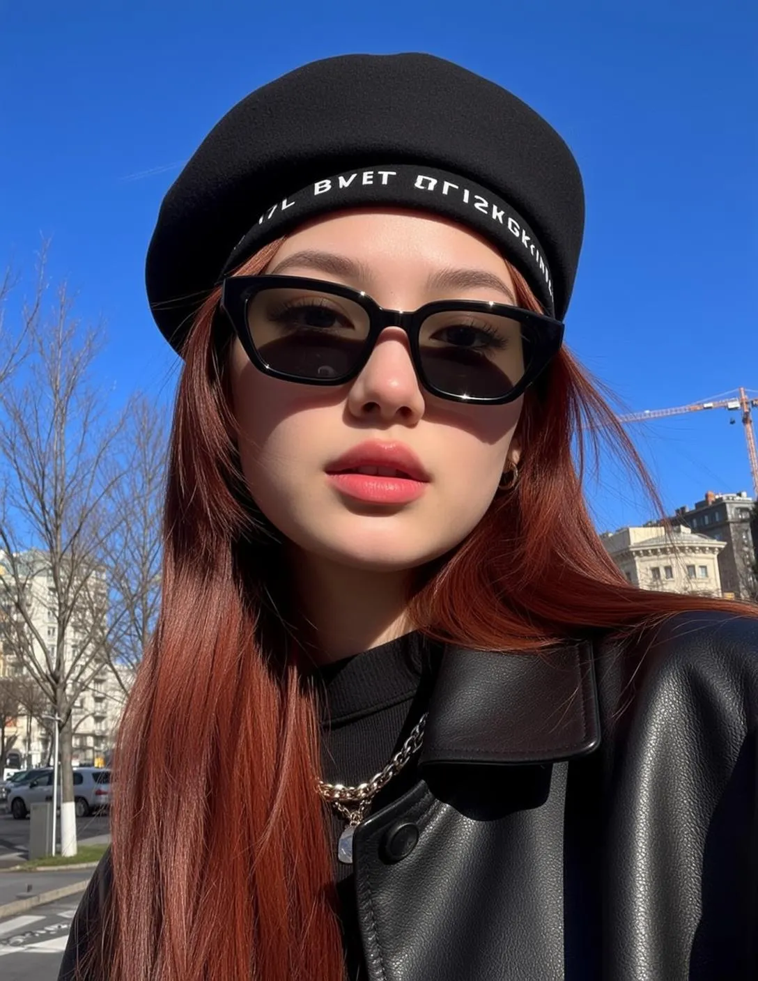 Sunglasses And Necklace On A Street