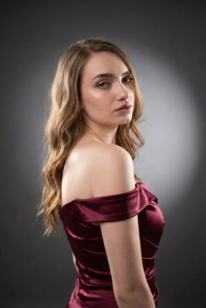 Burgundy Satin Elegance