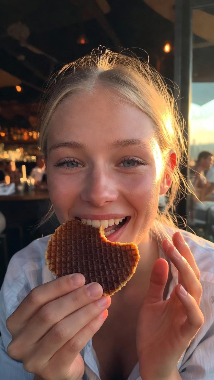 Stroopwafel Golden Hour Sunset Glow