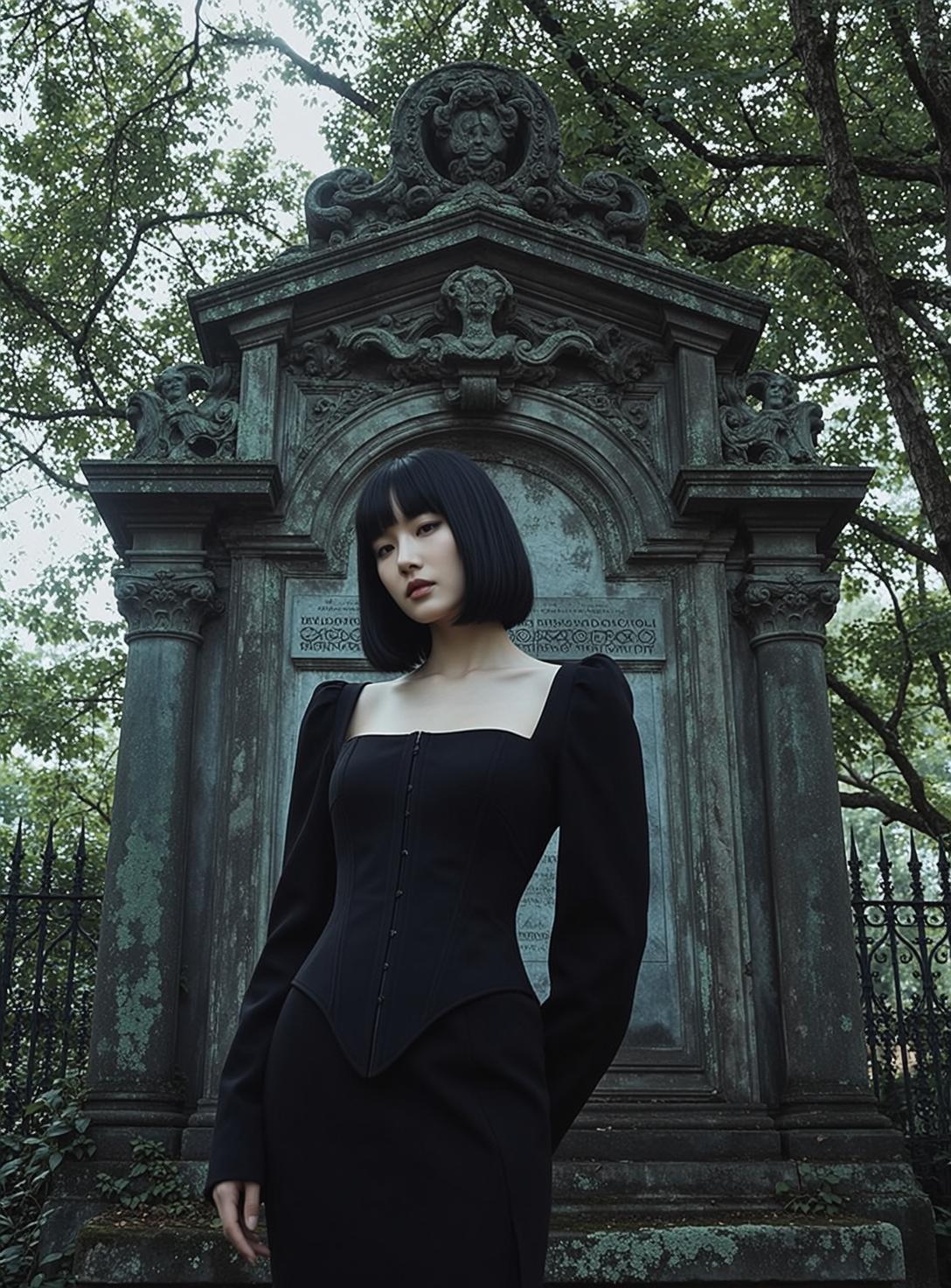 Cemetery Corset Bob