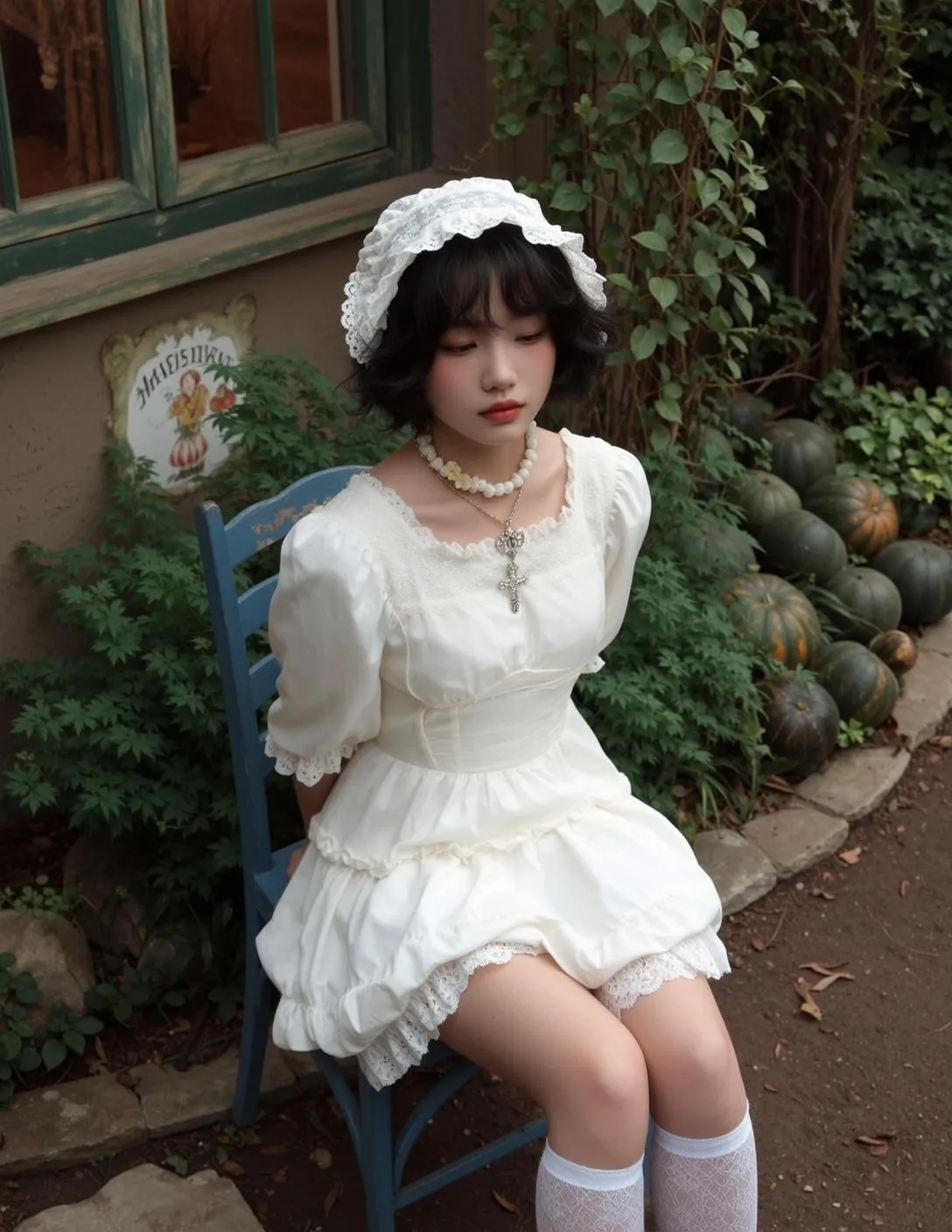 Necklace In A Garden