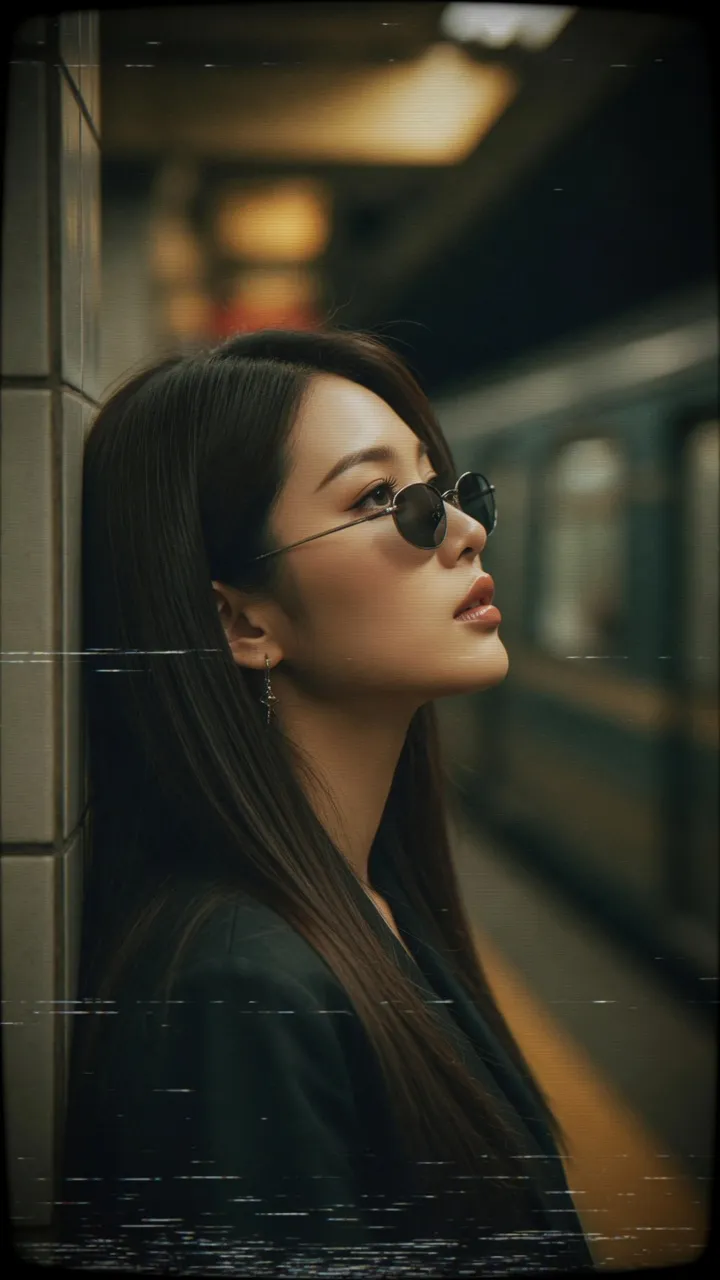 Sunglasses And Earrings On A Subway