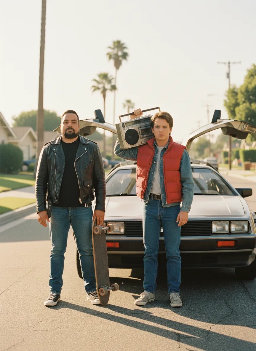 Back To The Future Homage Portrait