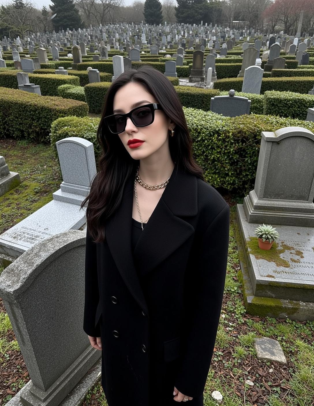 Sunglasses Coat Portrait