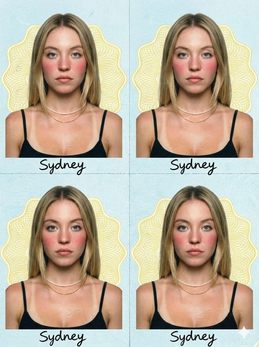 Necklace In Vintage Passport Photos