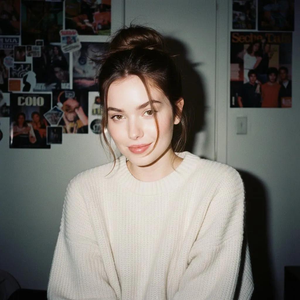 A Portrait of Nostalgia: 90s Charm Meets Modern Style