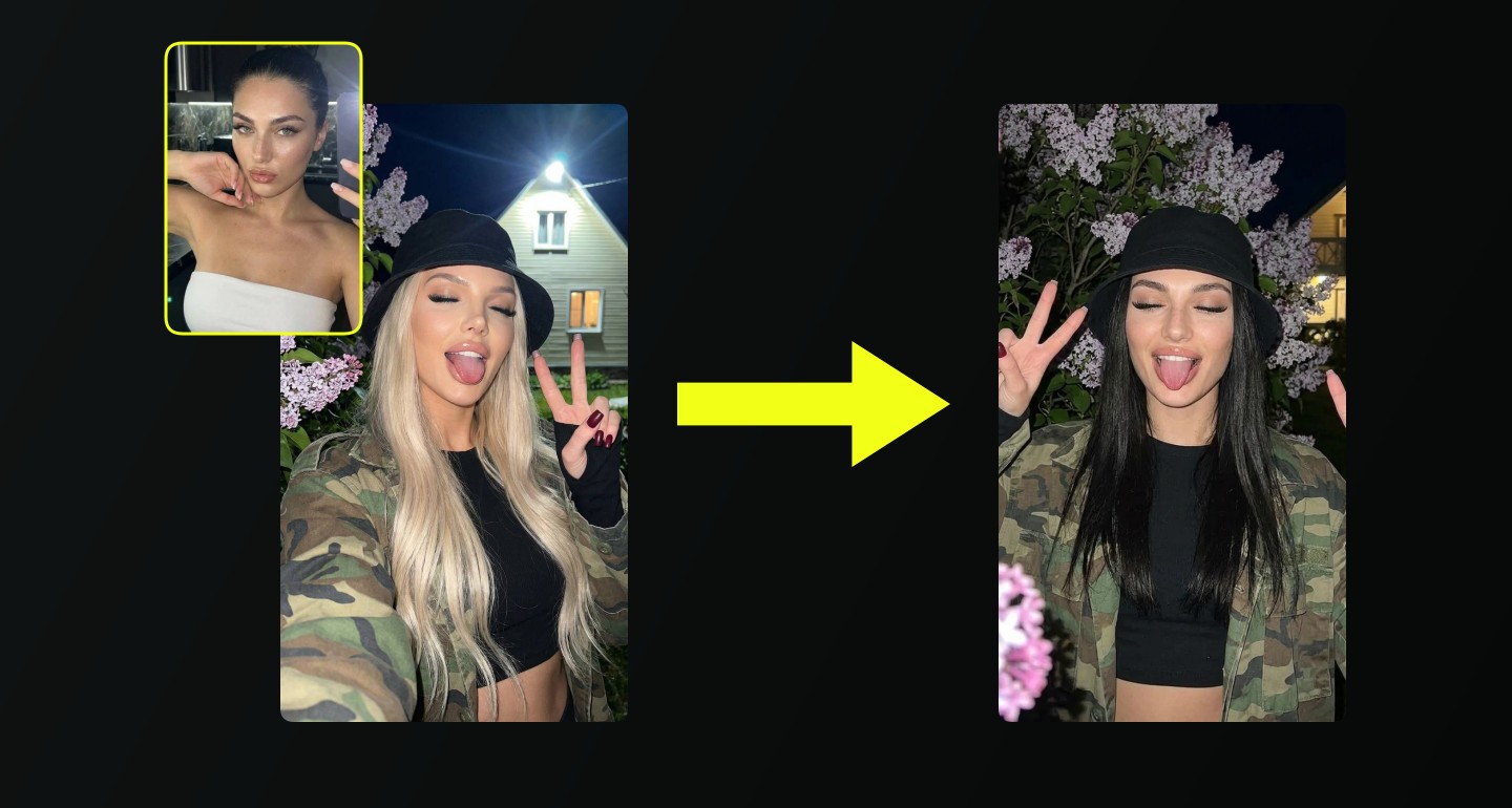 Lily remix walkthrough for Girl Playful Lilac Bush Night Flash Selfie