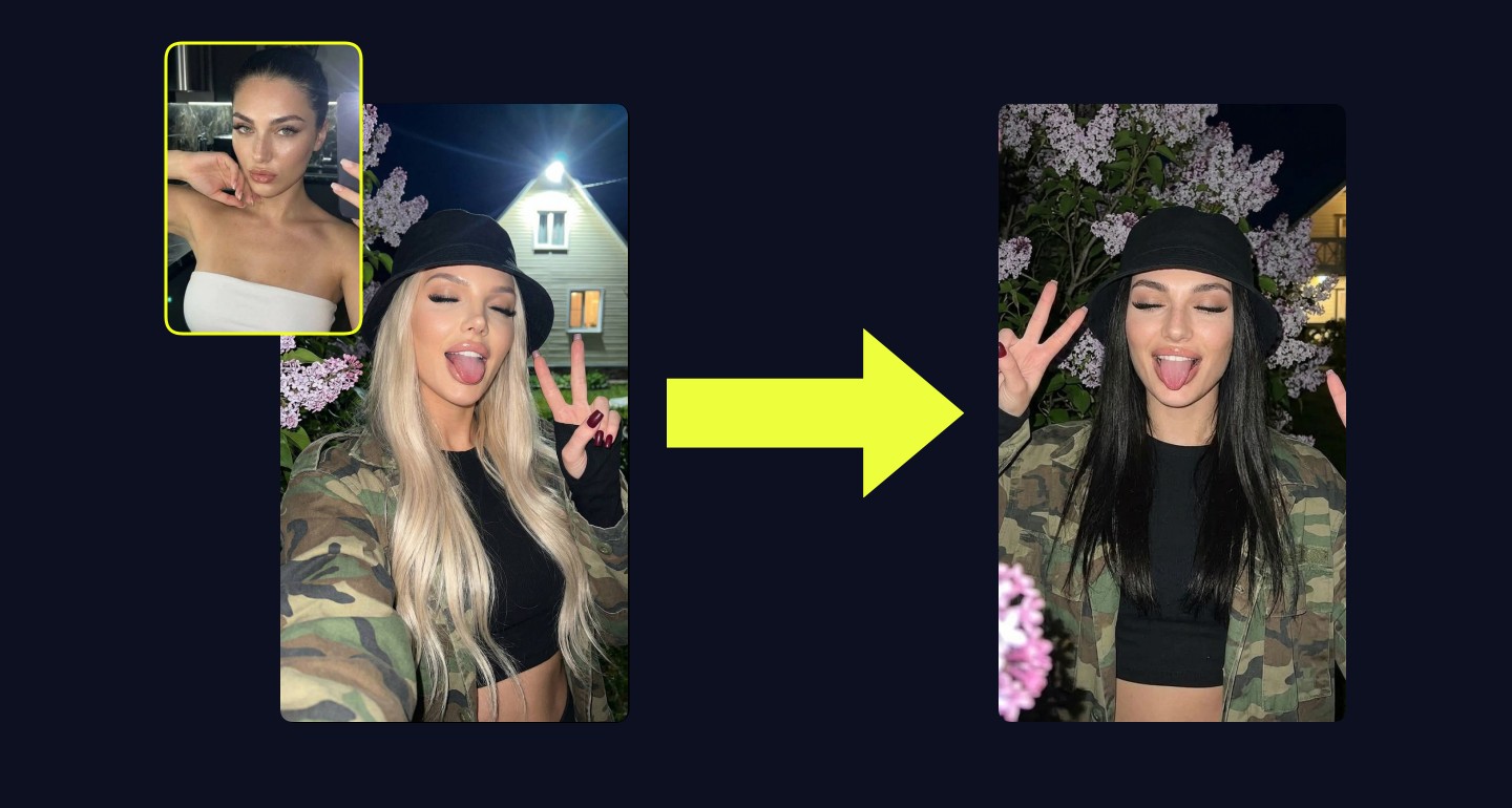 Lily remix walkthrough for Girl Playful Lilac Bush Night Flash Selfie