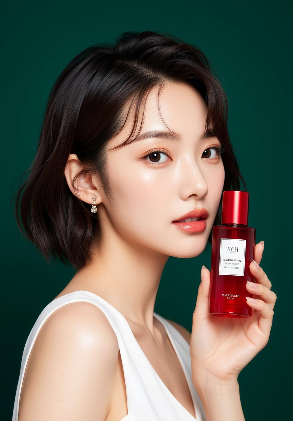 Luxury Young East Asian Short Dark Brown