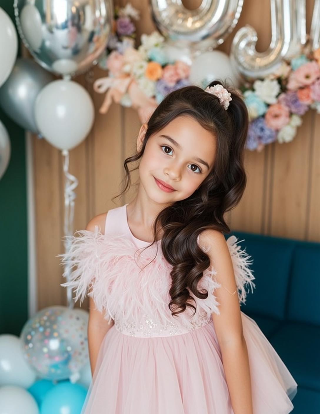 Pink Tulle Party Pose
