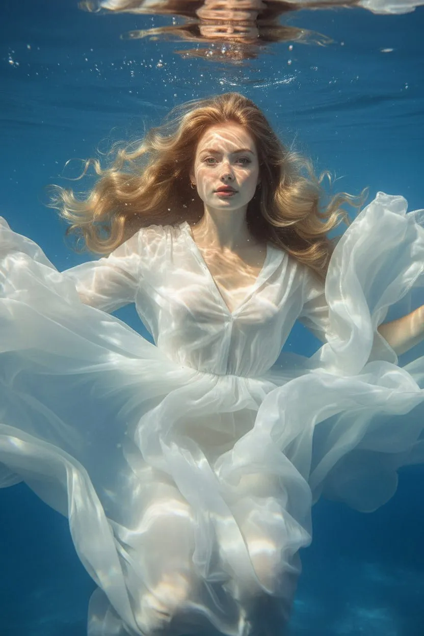 Makeup In Underwater Portrait