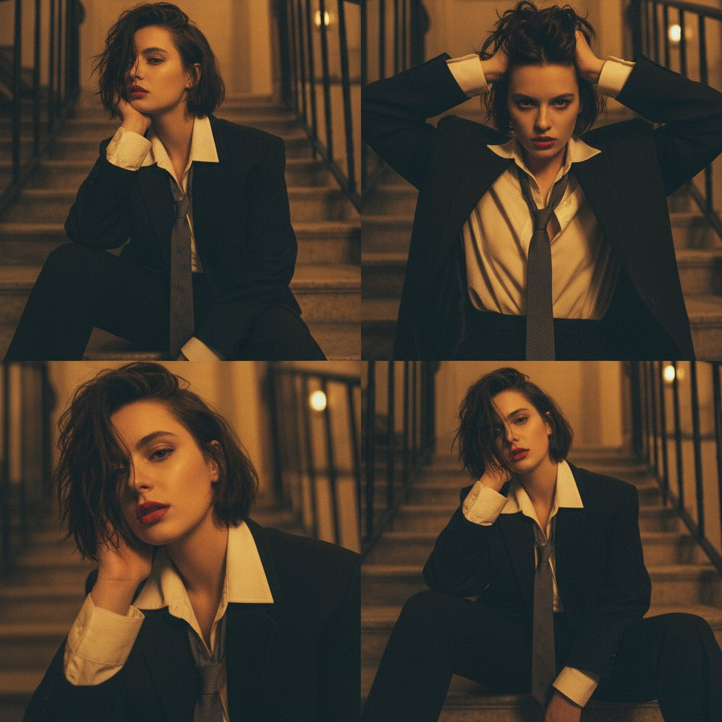 Cinematic Elegance: Androgyny Meets Mood