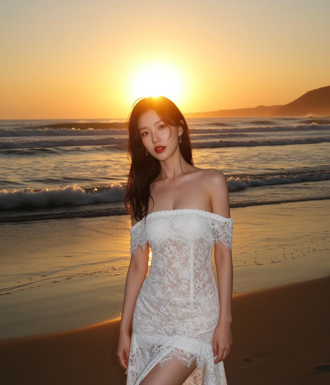 Sunset Lace Beach