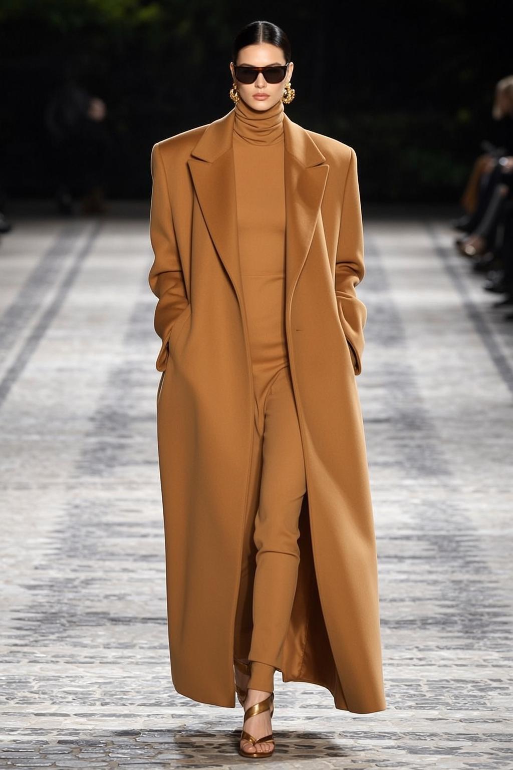Fashion Week Pulled Back Fair Turtleneck Fitted