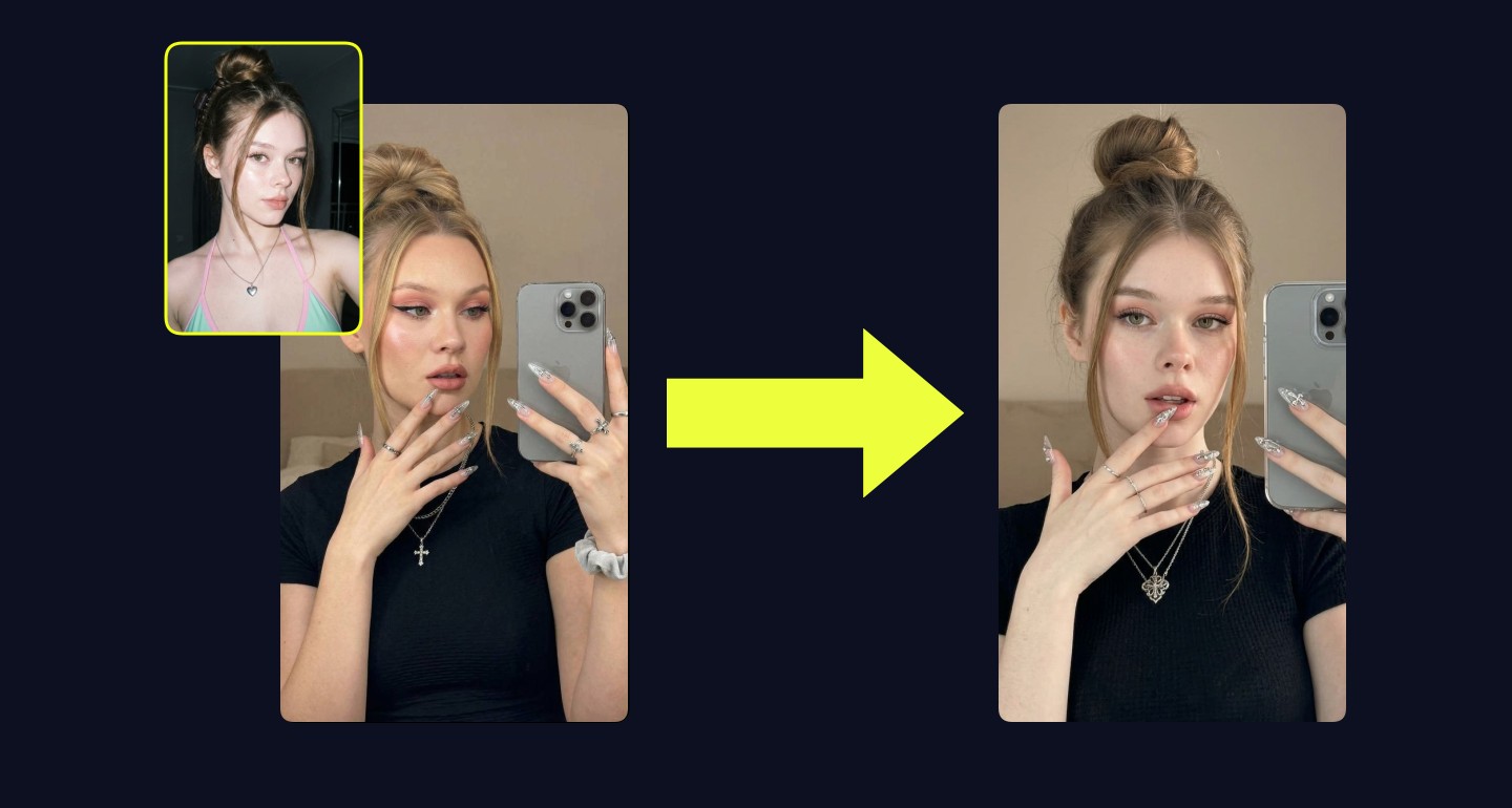 Mila remix walkthrough for Selfie Mirror High Bun Stiletto Nails