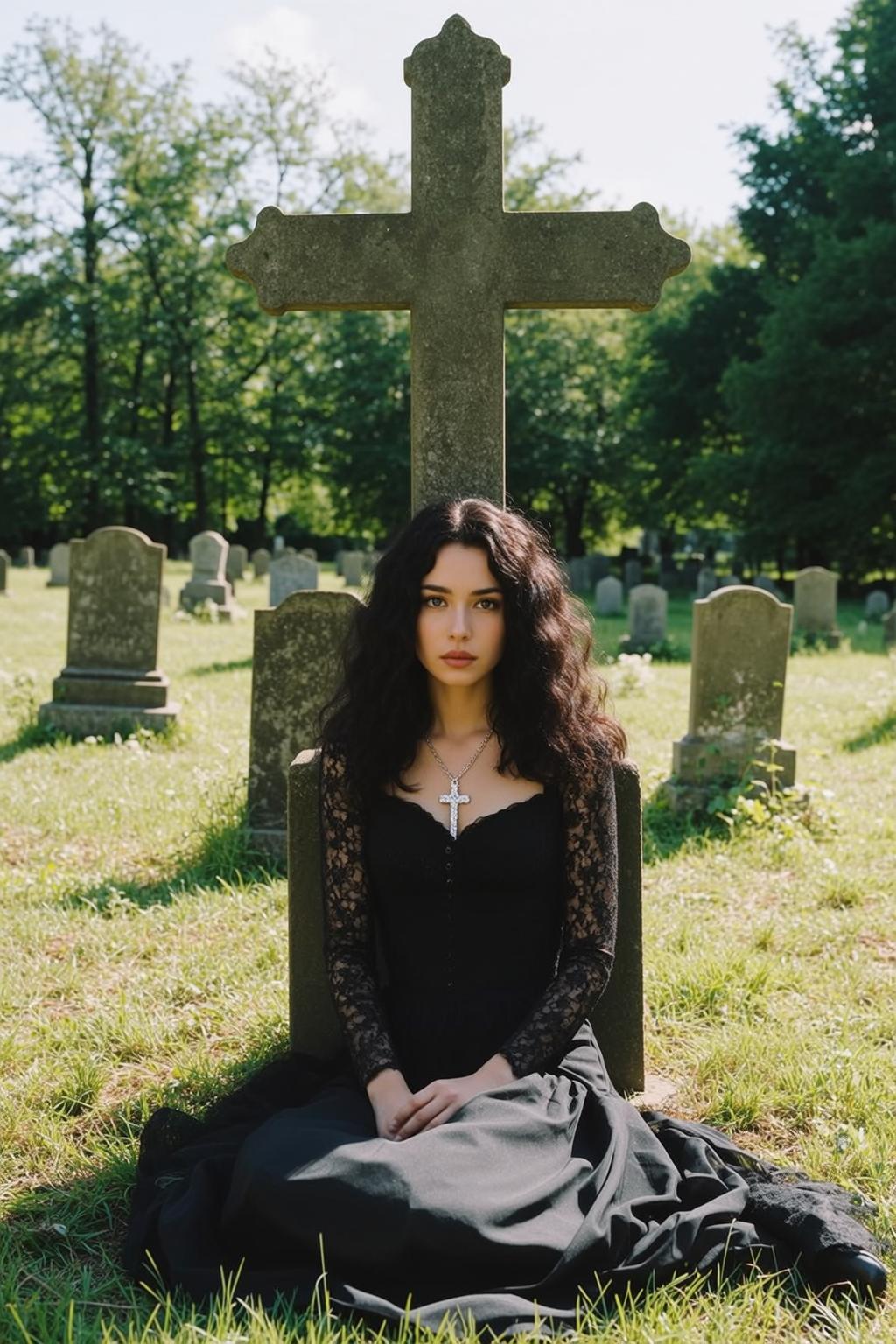 Tombstone Cross Portrait