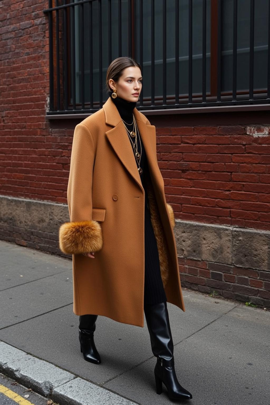 Fashion Week Young Pulled Back Fair Black