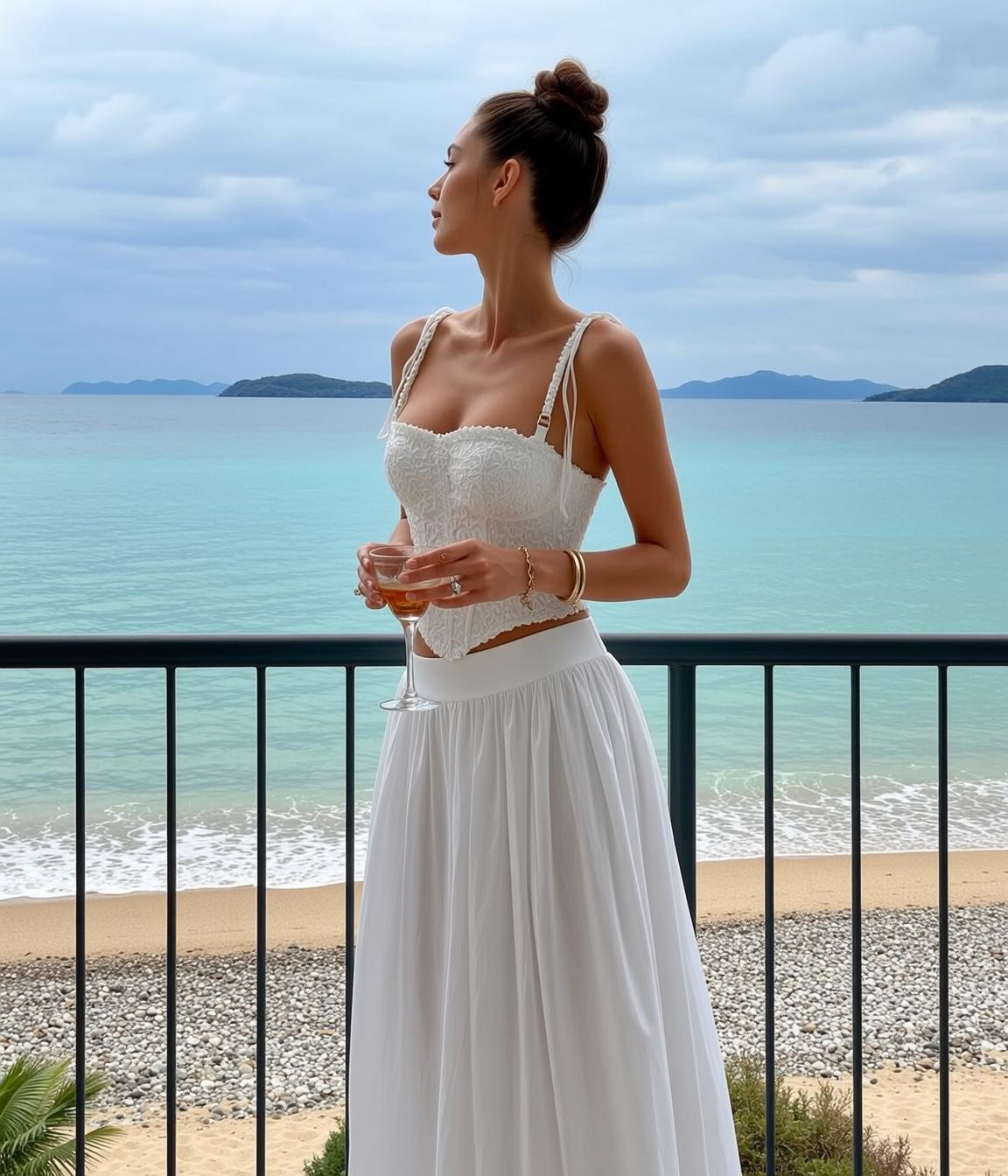 Explore Standing Balcony Facing Left Profile Holding