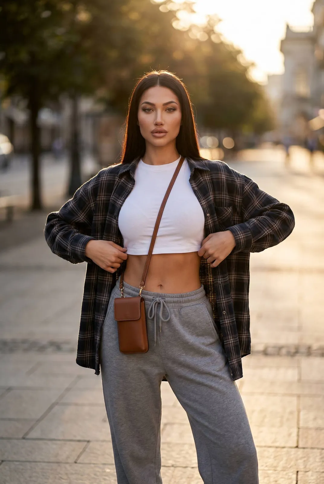 Makeup Rings And Wristwatch In Street Portrait