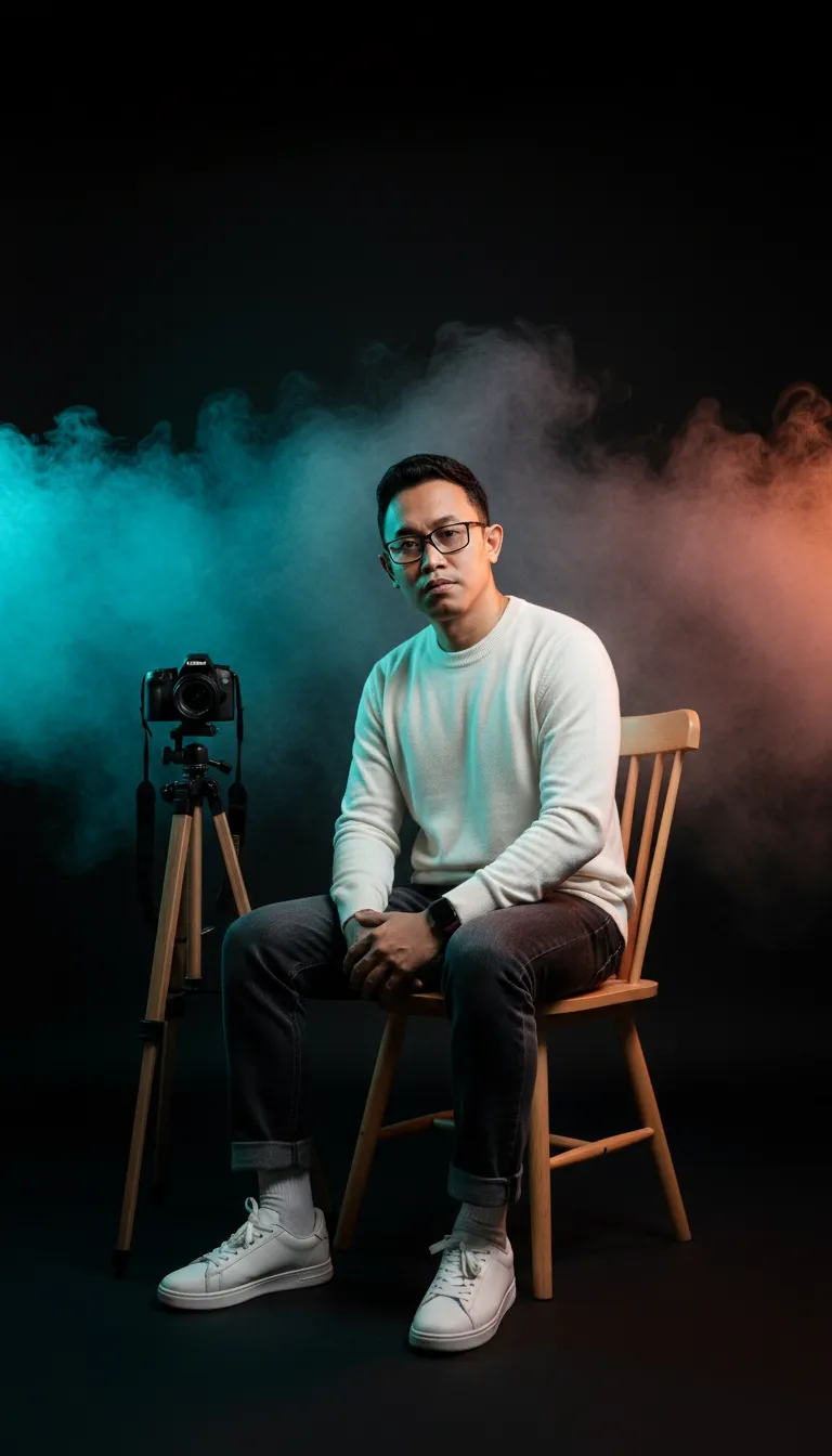 Makeup And Wristwatch In Studio Portrait