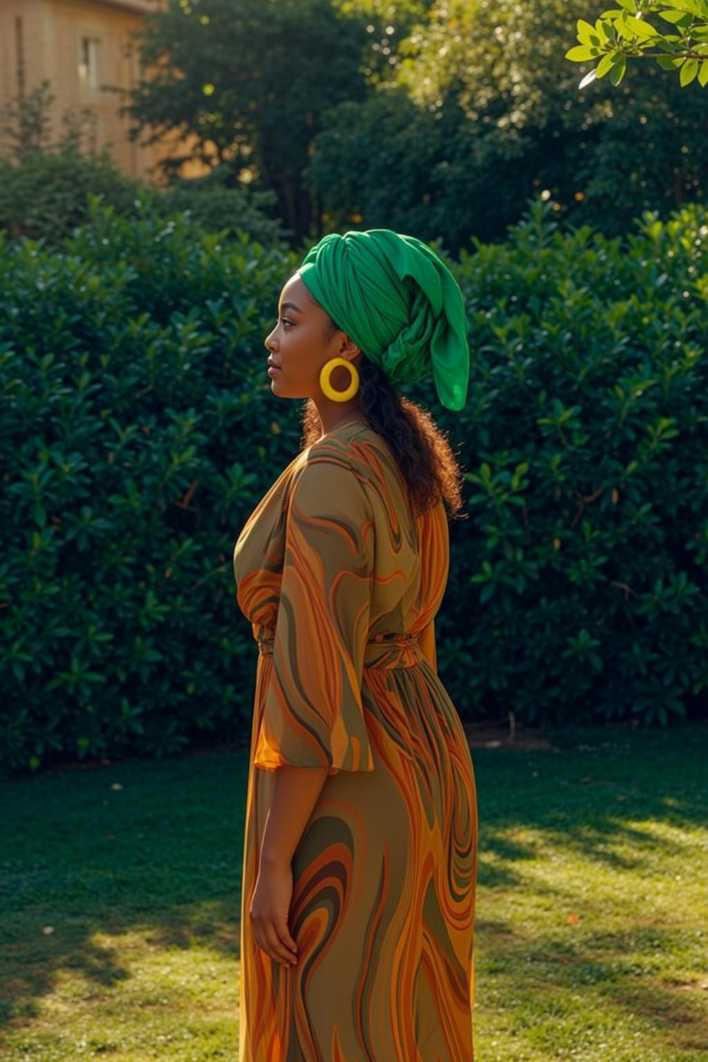 Patterned Dress Garden Profile