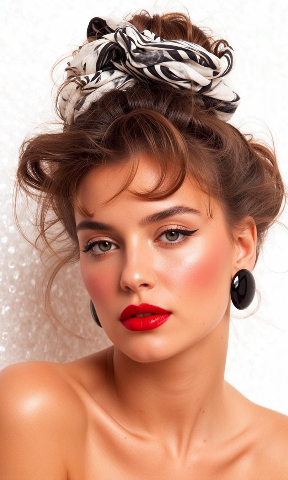 Hair Salon Young Brown Styled Loose Tendrils