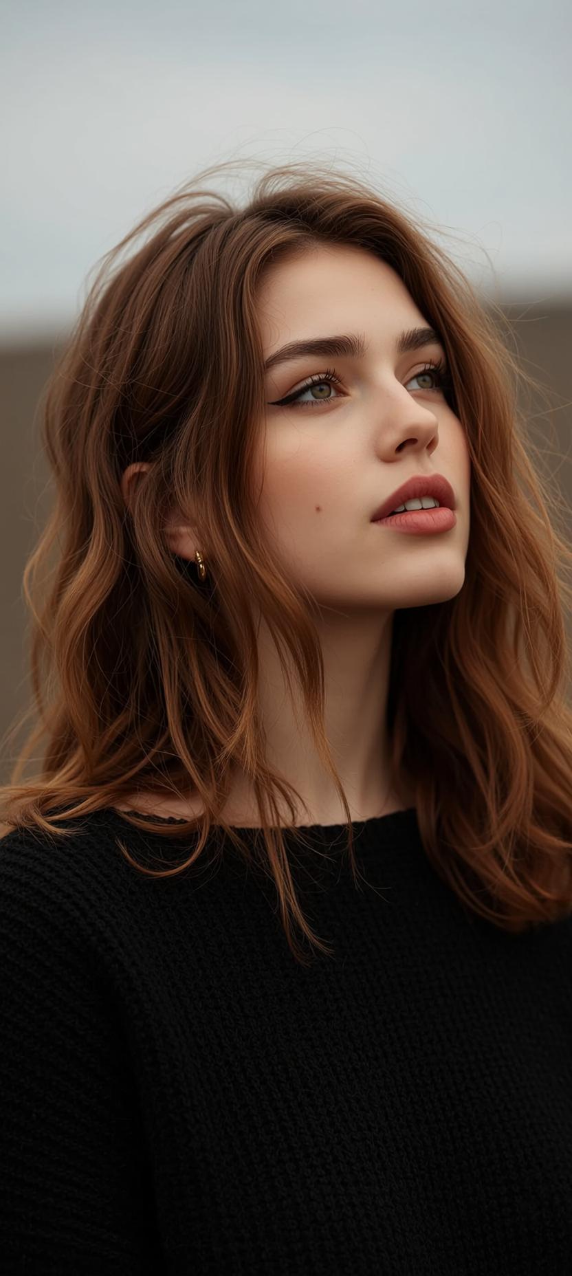 Black Sweater Desert Portrait