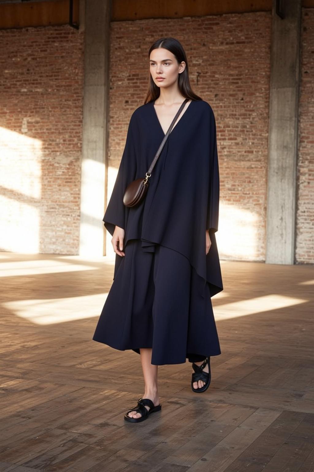 Brick Wall Sunlight Shadows Minimalist Fashion
