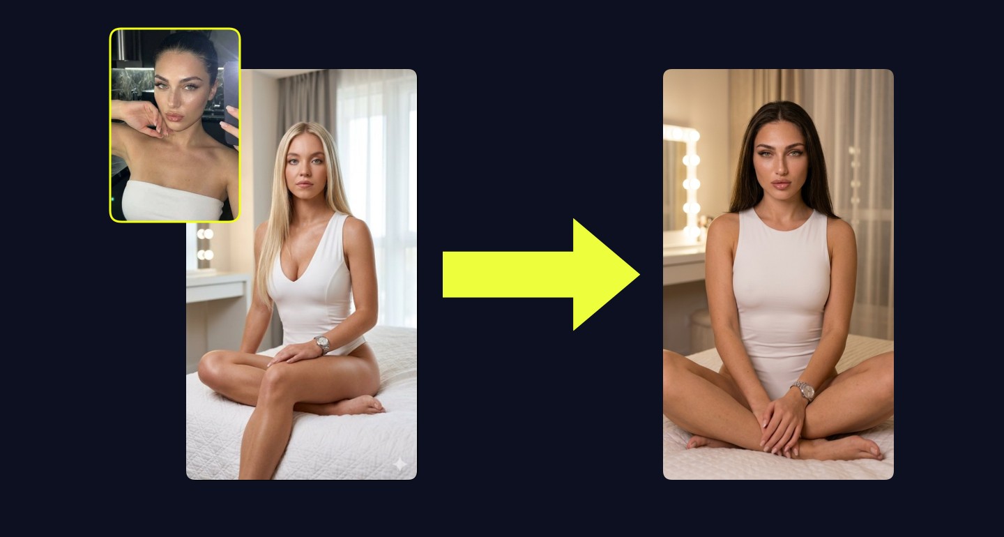Lily remix walkthrough for White Bodysuit Cross Legged On Quilted Bed Soft Light