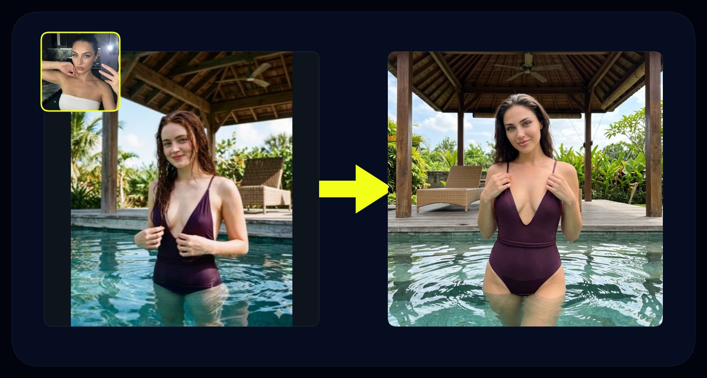 Lily remix walkthrough for Plum Swimsuit Pool Water Pavilion