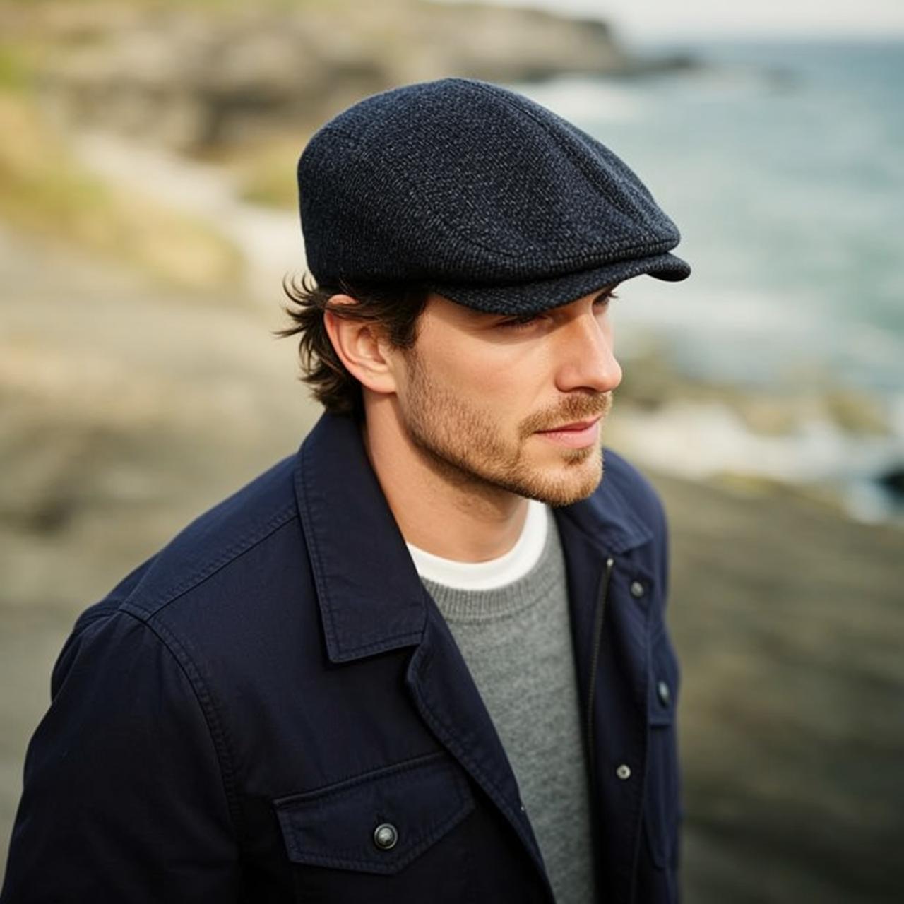 Brown Medium Length Slightly Messy Fair Stubble