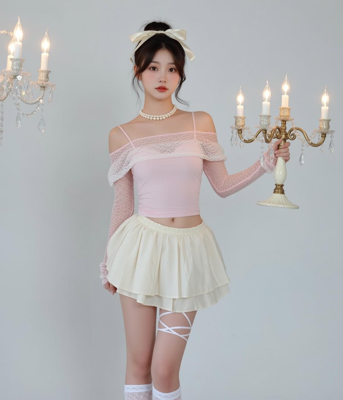Balletcore Young Stands Facing Forward Holding Brass