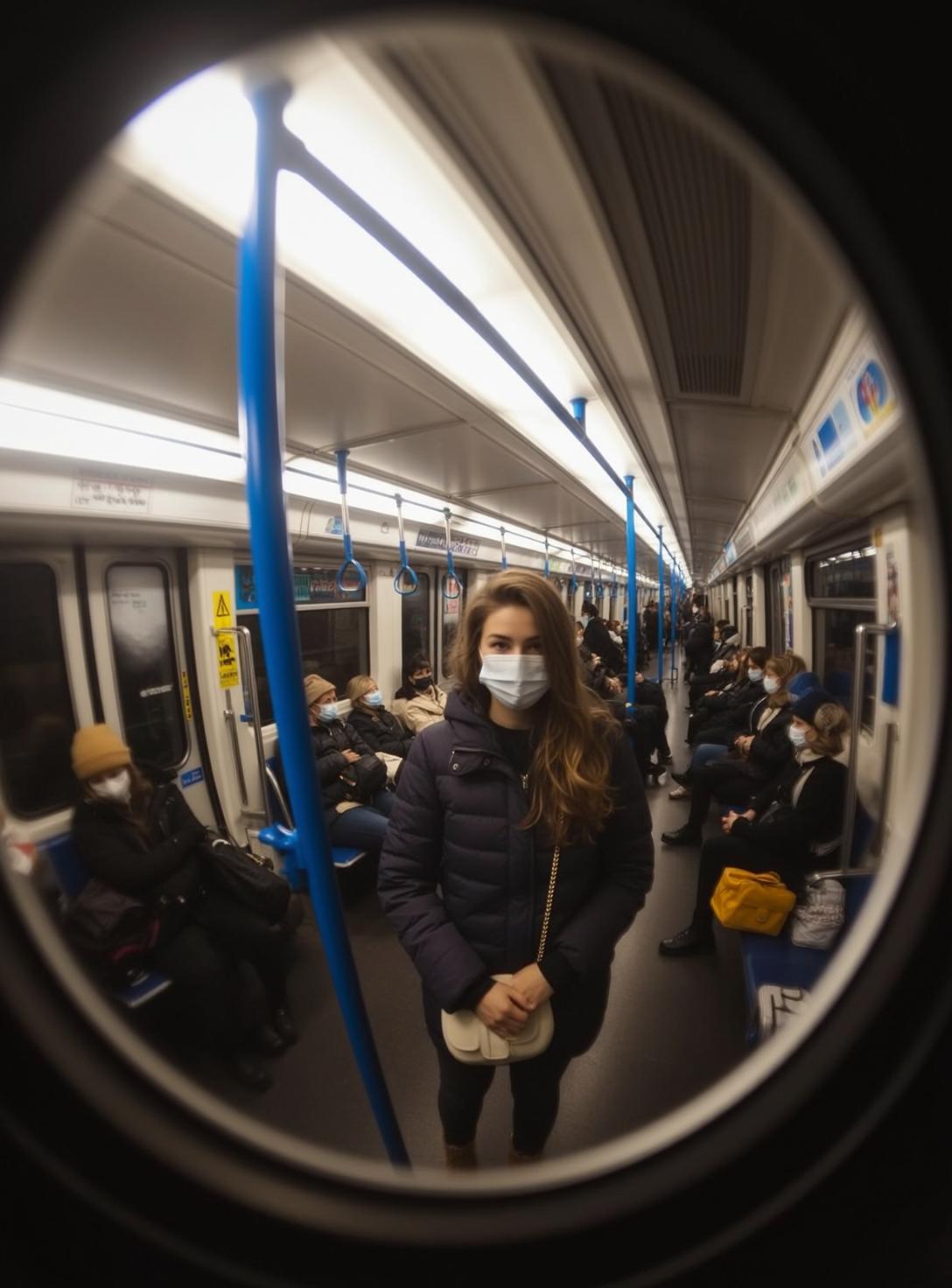 Subway Car Puffer Jacket Look