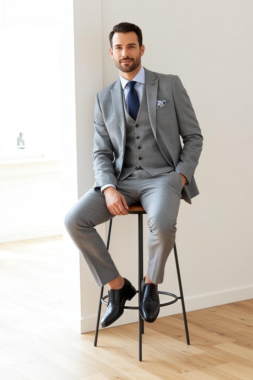Luxury Dark Short Styled Fair Light Blue
