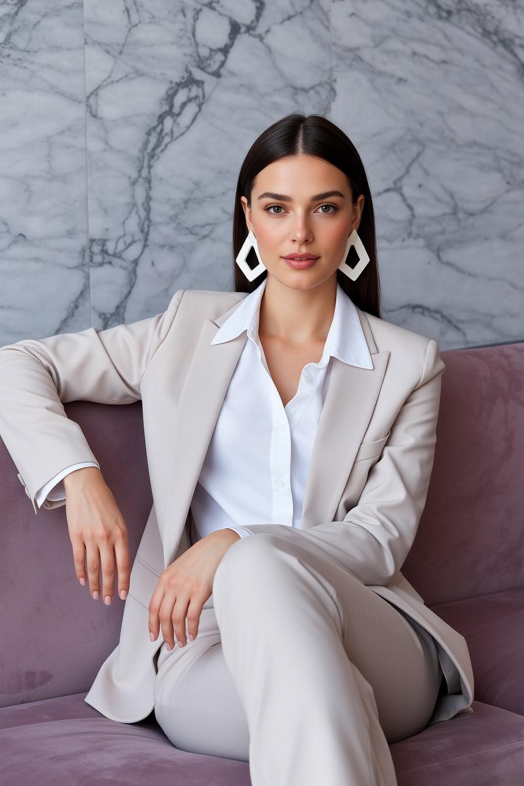 Luxury Young Long Dark Straight Fair White