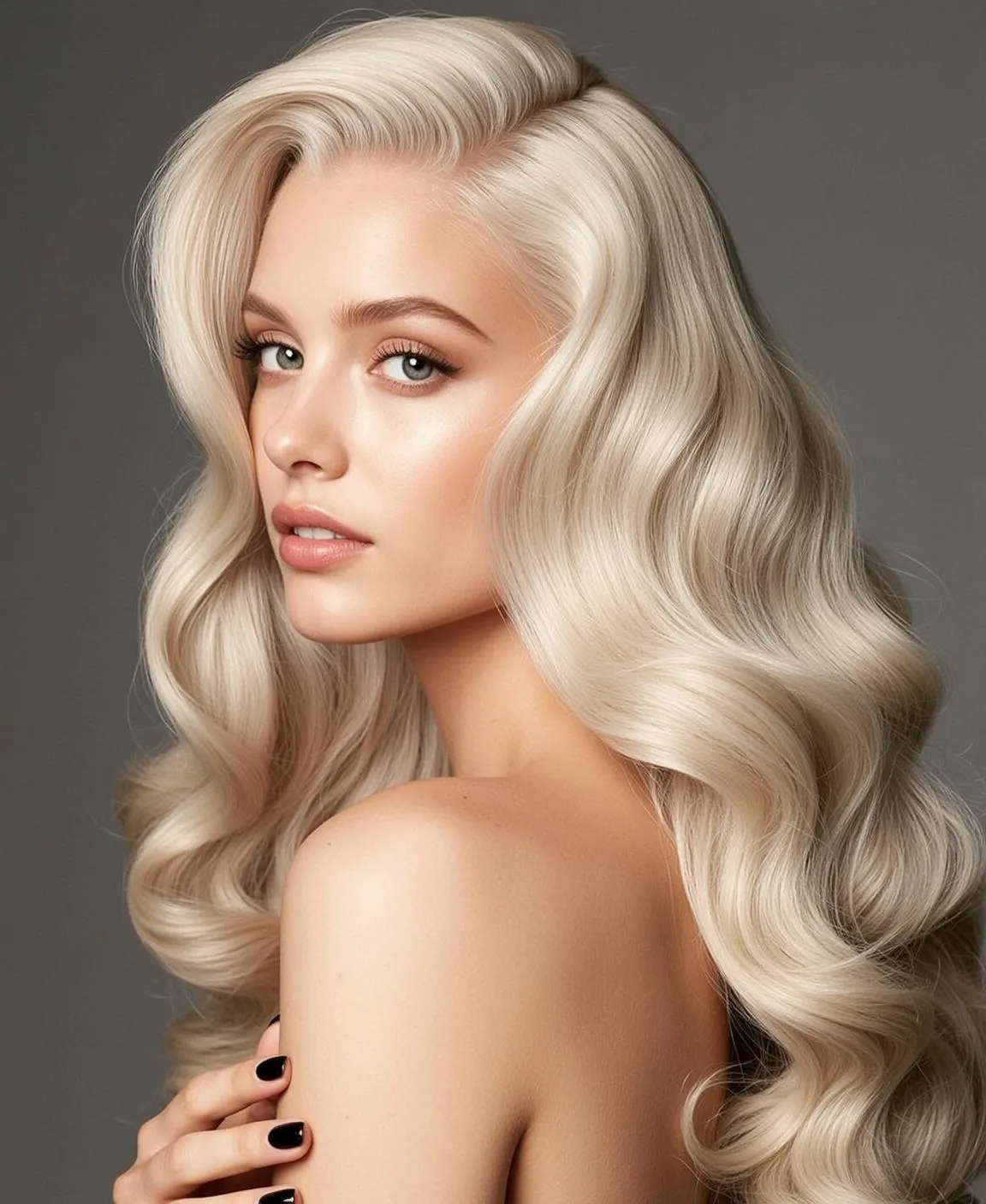 Blonde Hair Studio Glamour Shot